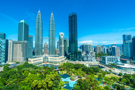 Beautiful architecture building exterior in kuala lumpur city in malaysia for travel Stock Photo