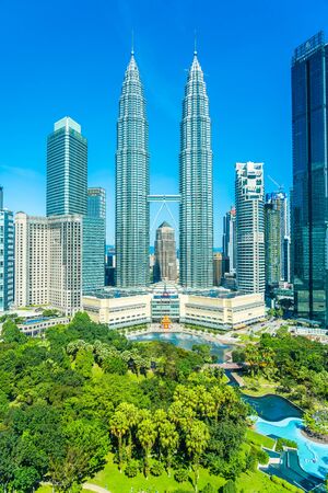 Beautiful architecture building exterior in kuala lumpur city in malaysia for travel Stock Photo