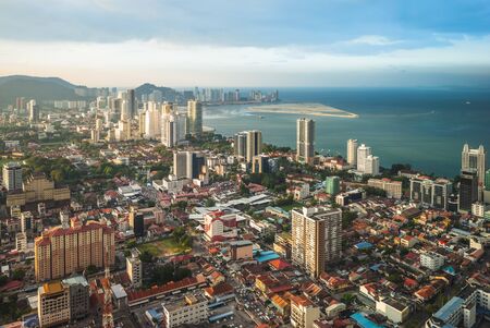 Skyline of george town in penang malaysia