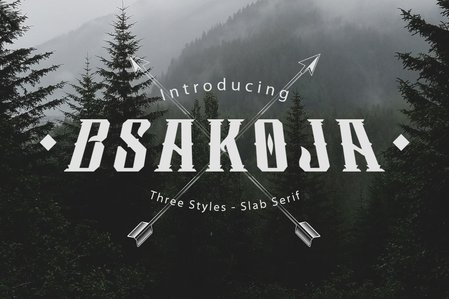 Bsakoja Typeface