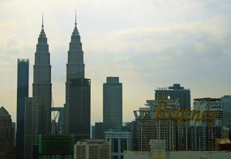 Kuala lumpur malaysia 02 19 2019 panoramic view of the building in the city center