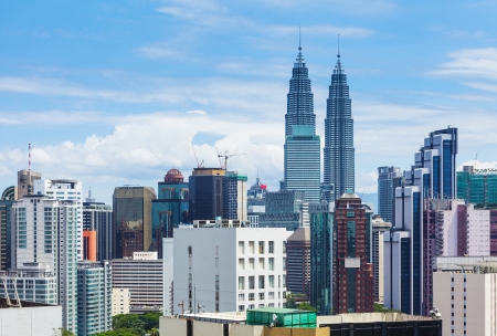 Kuala lumpur city skyline