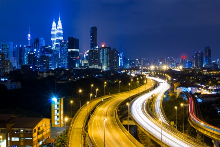 Kuala lumpur city at night