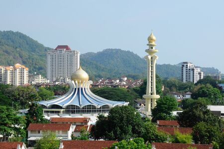 Penang state mosque in penang malaysia Stock Photo