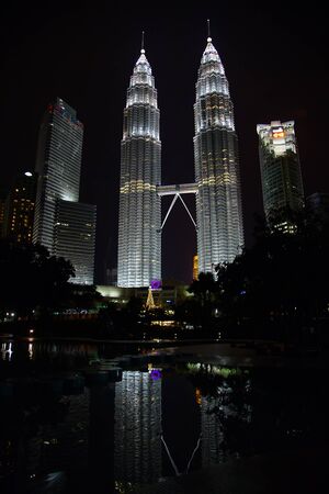 Famous twin towers in kuala lumpur malaysia