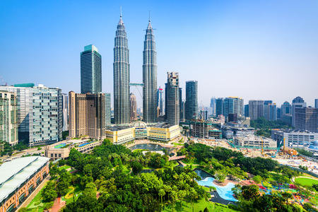 Kuala lumpur malaysia city center skyline Stock Photo