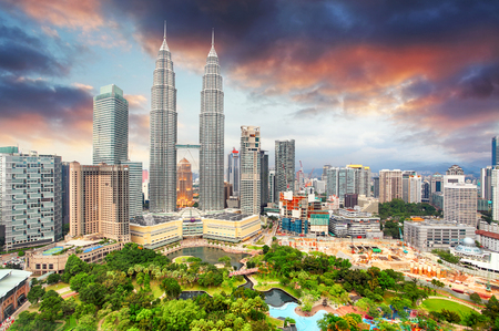 Kuala lumpur malaysia skyline